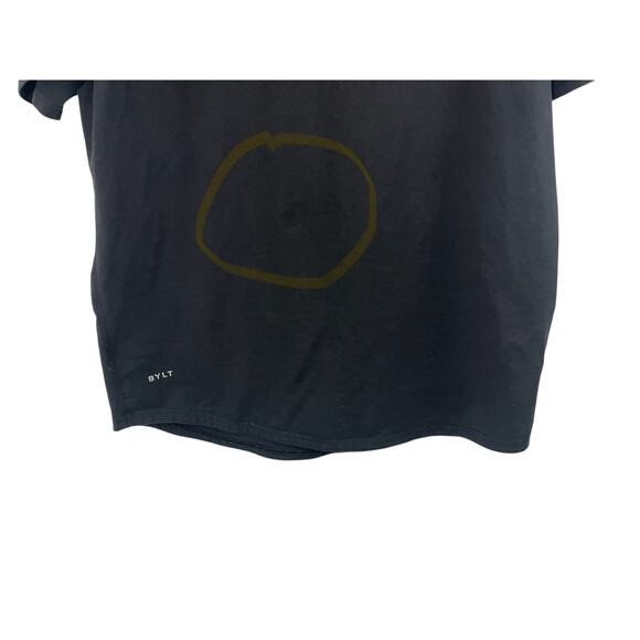 BYLT T Shirt Men’s XL Blend Black Curved Hem Short Sleeve Drop Cut Activewear - Picture 9 of 9